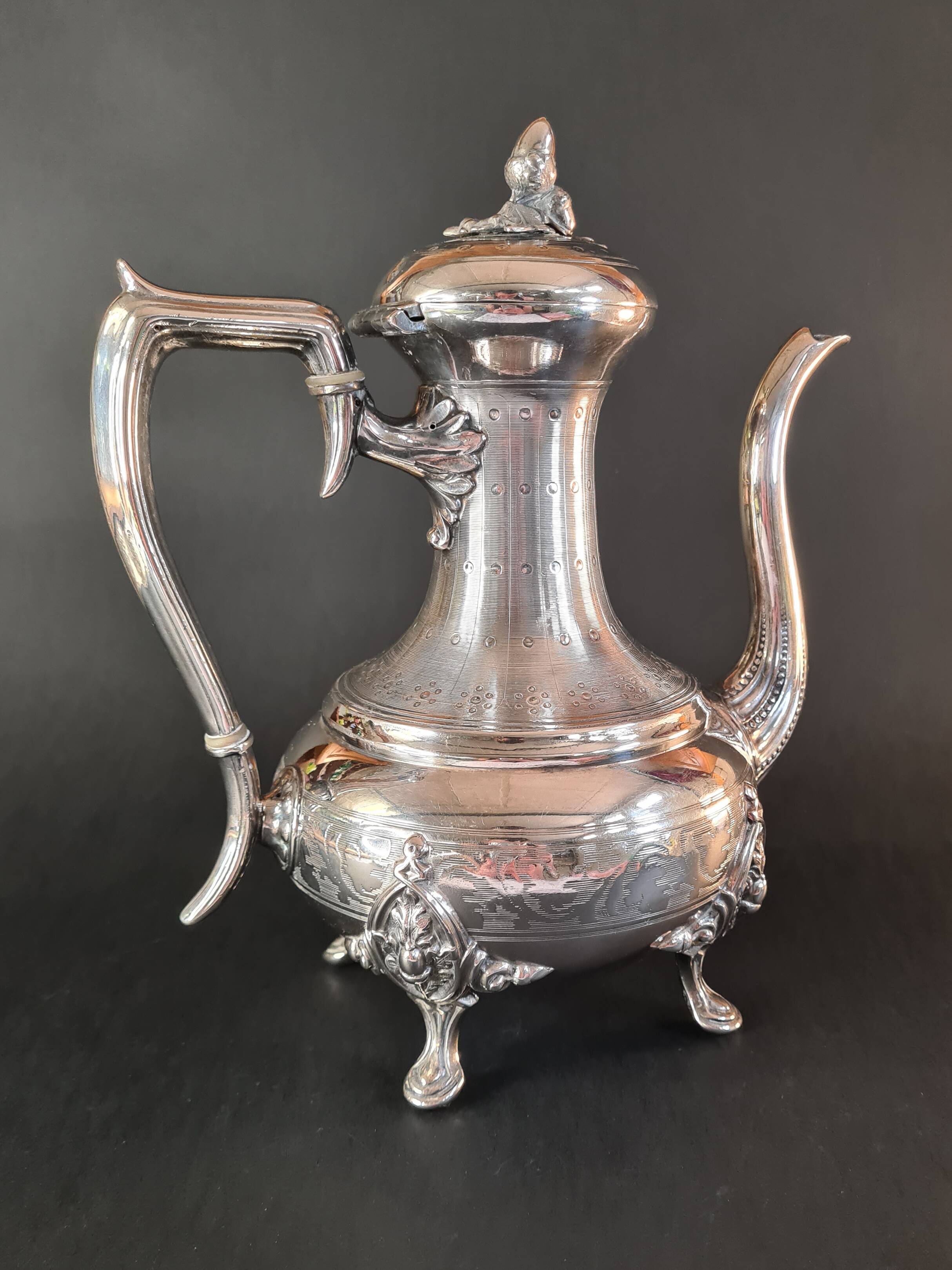 Antique silver-plated pitcher – Louis XVI style