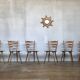 Series of 20 Scandinavian chairs or vintage wooden bistro