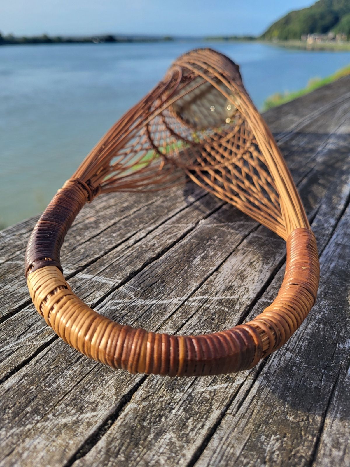 Woven wicker Japanese flower basket • Suruga Sensuji style