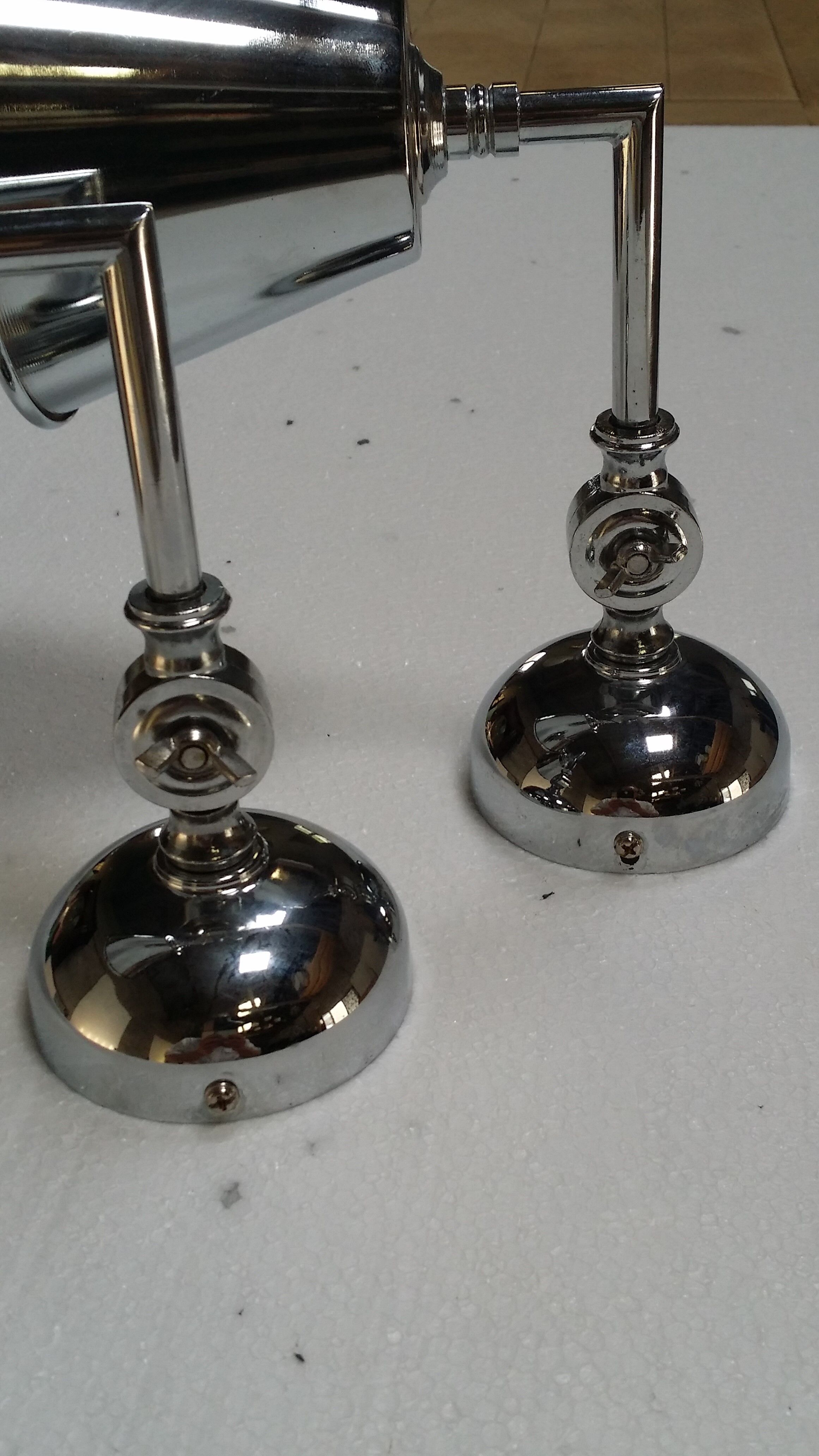 Pair of chrome wall lamps Maison du Monde