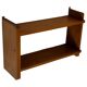 Vintage wooden wall shelve rack in pinewood minimalist design