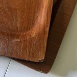 Pair of teak trays