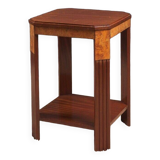 Art Deco pedestal table 1930 double tops two species