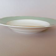 Shallow dish Villeroy & Boch Mettlach celadon and gold