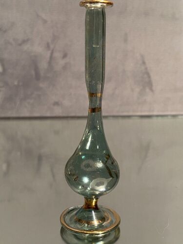 Vase soliflore en verre teinté à décor marbré Murano Venise Très bon état Dimensions max : Hauteur 2