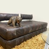 Vintage design leather sofa daybed ‘Patchwork’