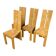 4 chaises en orme massif maison Regain