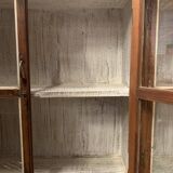 Large display case in old patinated teak