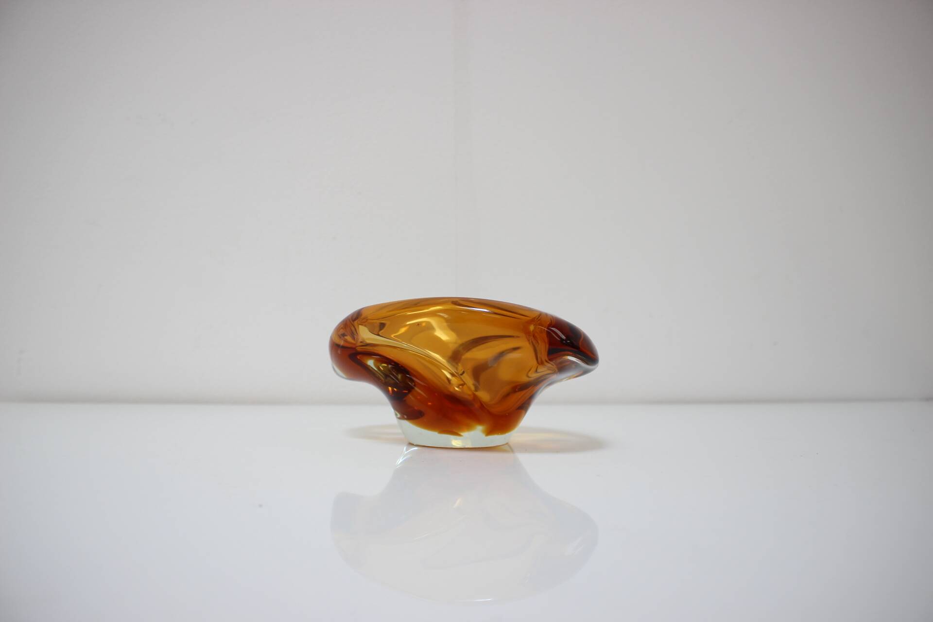 Bohemian Art Glass Bowl/Ashtray by Josef Hospodka, 1960's