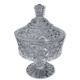 Bonbonnière en cristal moulé ancienne vintage