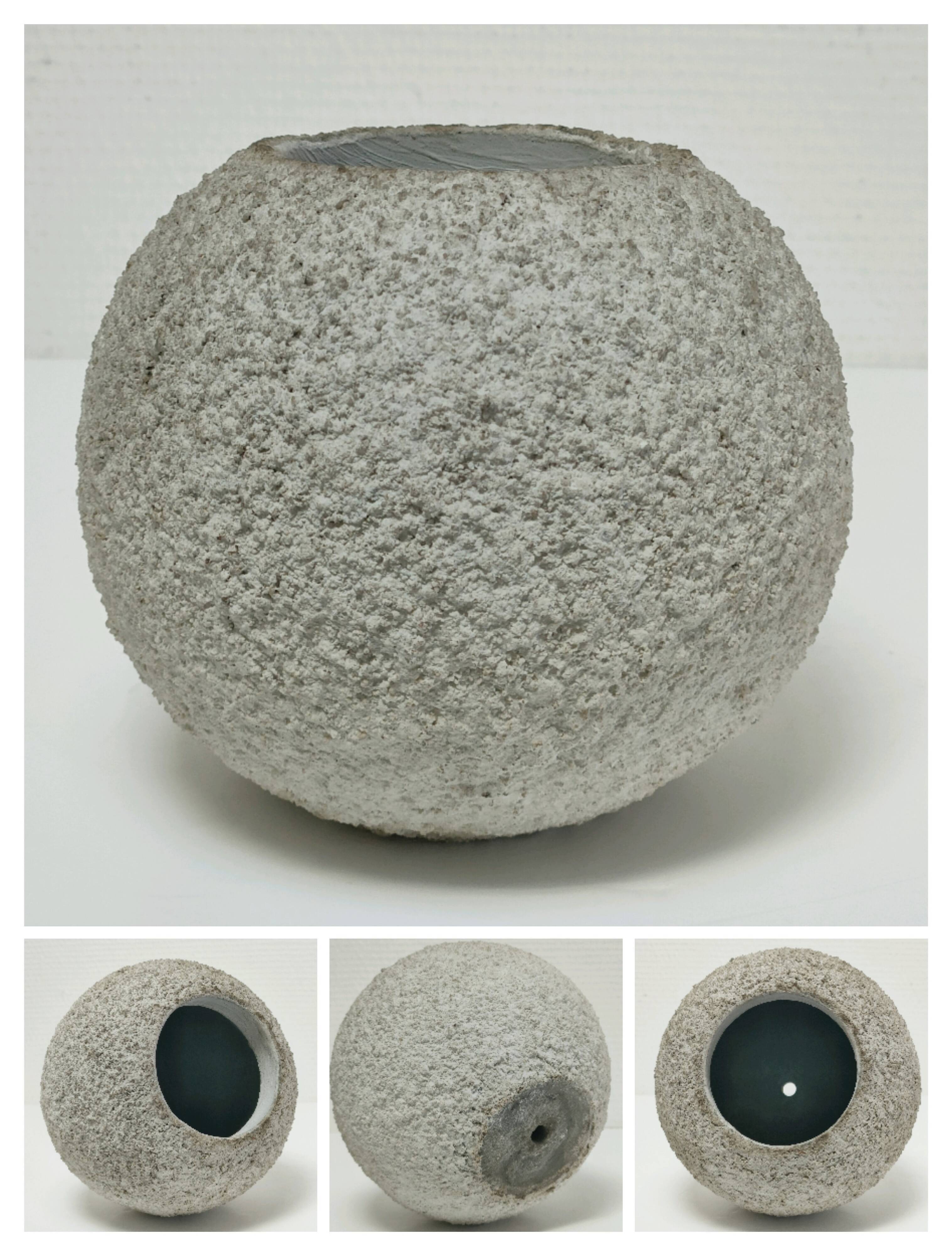 planter ball concrete cement design 60s