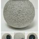 Jardinière boule béton ciment design années 60
