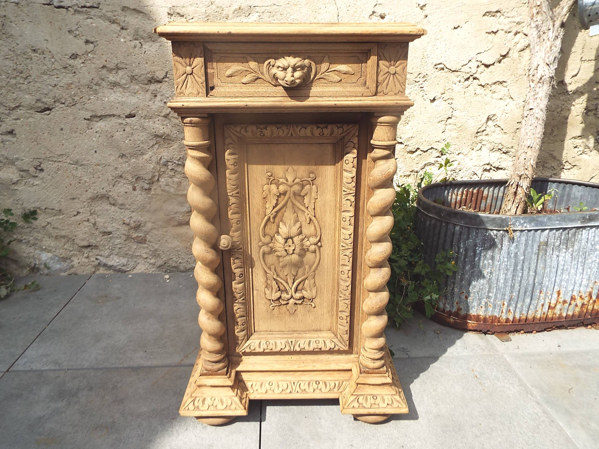 Neo-Renaissance bedside table