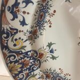 Large round faience dish of Rouen XIX century