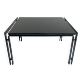 Table d'appoint ou table basse en granit noir des années 1980