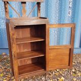 Old art deco display case in Burmese teak
