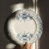 "Regency" - 6 dessert plates in ironstone St-Amand & Hamage