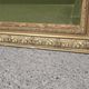 Vintage wall shelf with moulded gold frame – 74 × 106 cm