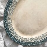 Oval ironstone dish "Sully" Choisy le Roi Hautin Boulenger et Cie