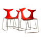 4 chaises “Delfy” par Gino Carollo, Italie 1995