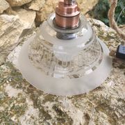 Lampe baladeuse globe vintage en verre