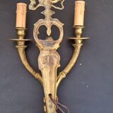 Gilded bronze wall lamp