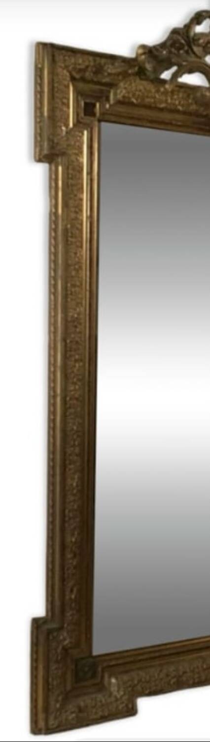 Large gilded antique mirror