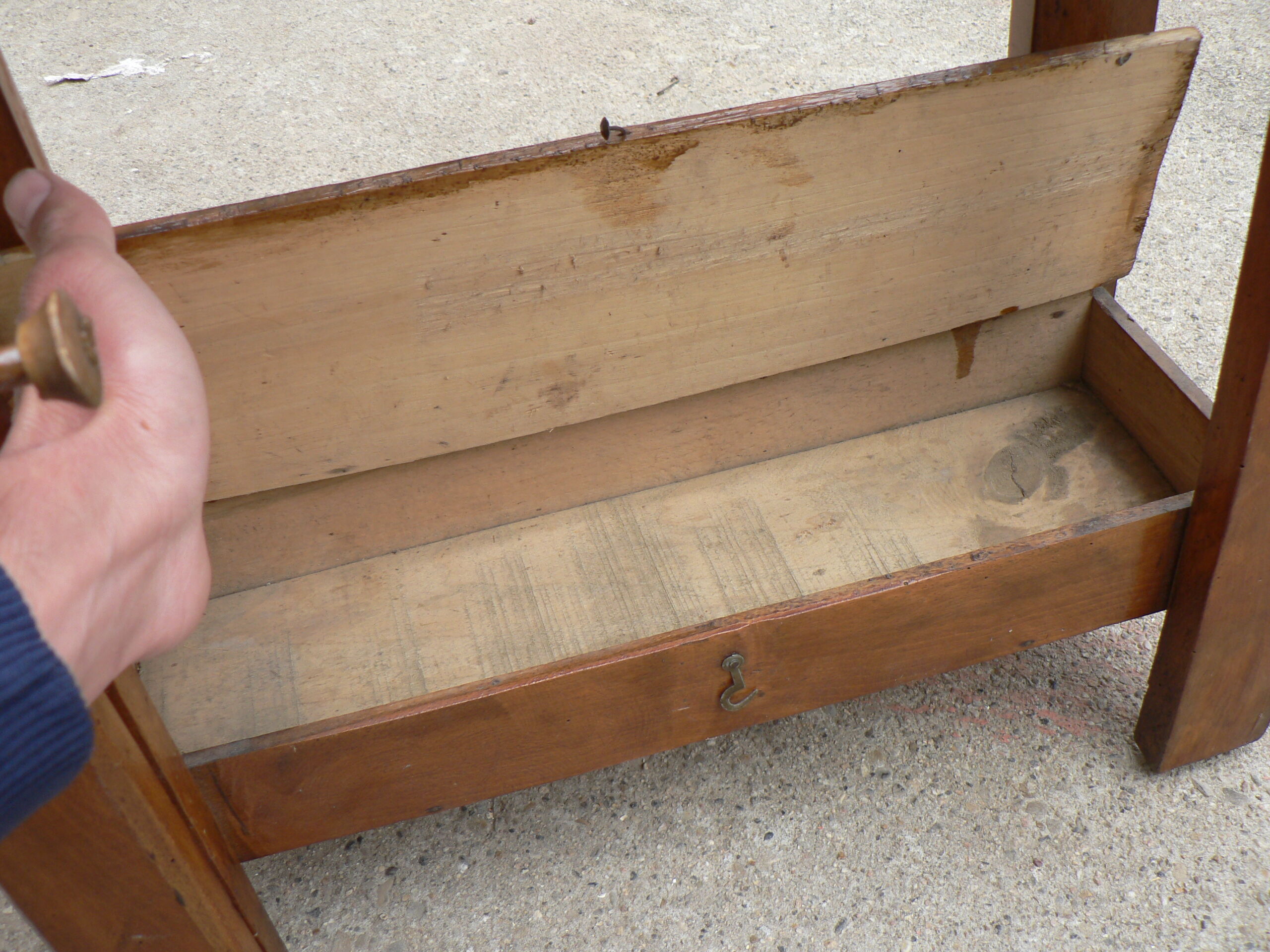 Former child wooden bench