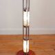 Vintage stainless steel floor lamp