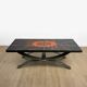 Ferlor International coffee table in brushed steel and ceramic from the 1970s.