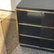 Vintage black and gold TV cabinet from the 70s/80s