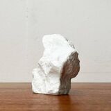 Vintage white porcelain rock vase from KPM Royal Porcelain, 1970s.