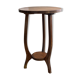 Wooden pedestal table
