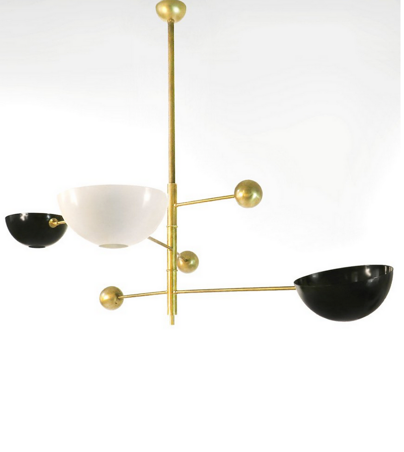 Chandelier Planetario Brass 3 Arms