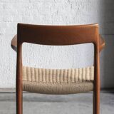 Set of 4 dining chairs, model 57, by Niels O. Moller, Denmark, 1960s
