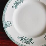 Set of 12 flat plates with slight defects Saint Amand 1932