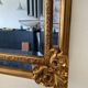 Deknudt gilded mirror with glazing beads from the 70s