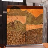 Resin lamp by Jean Claude Mahey