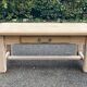 Renovated oak monastery farmhouse coffee table with drawer