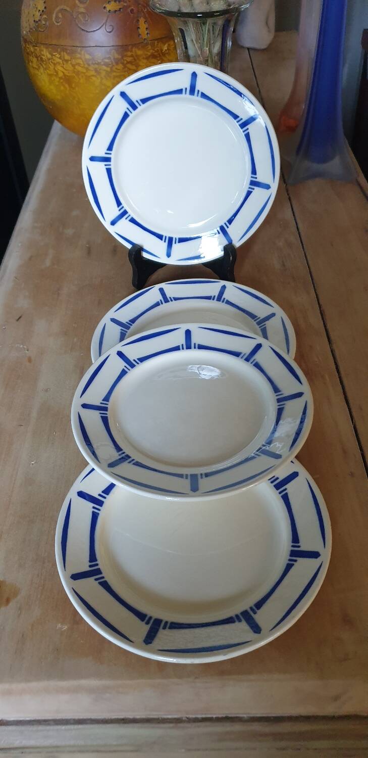 4 Lucie de Badonviller dessert plates
