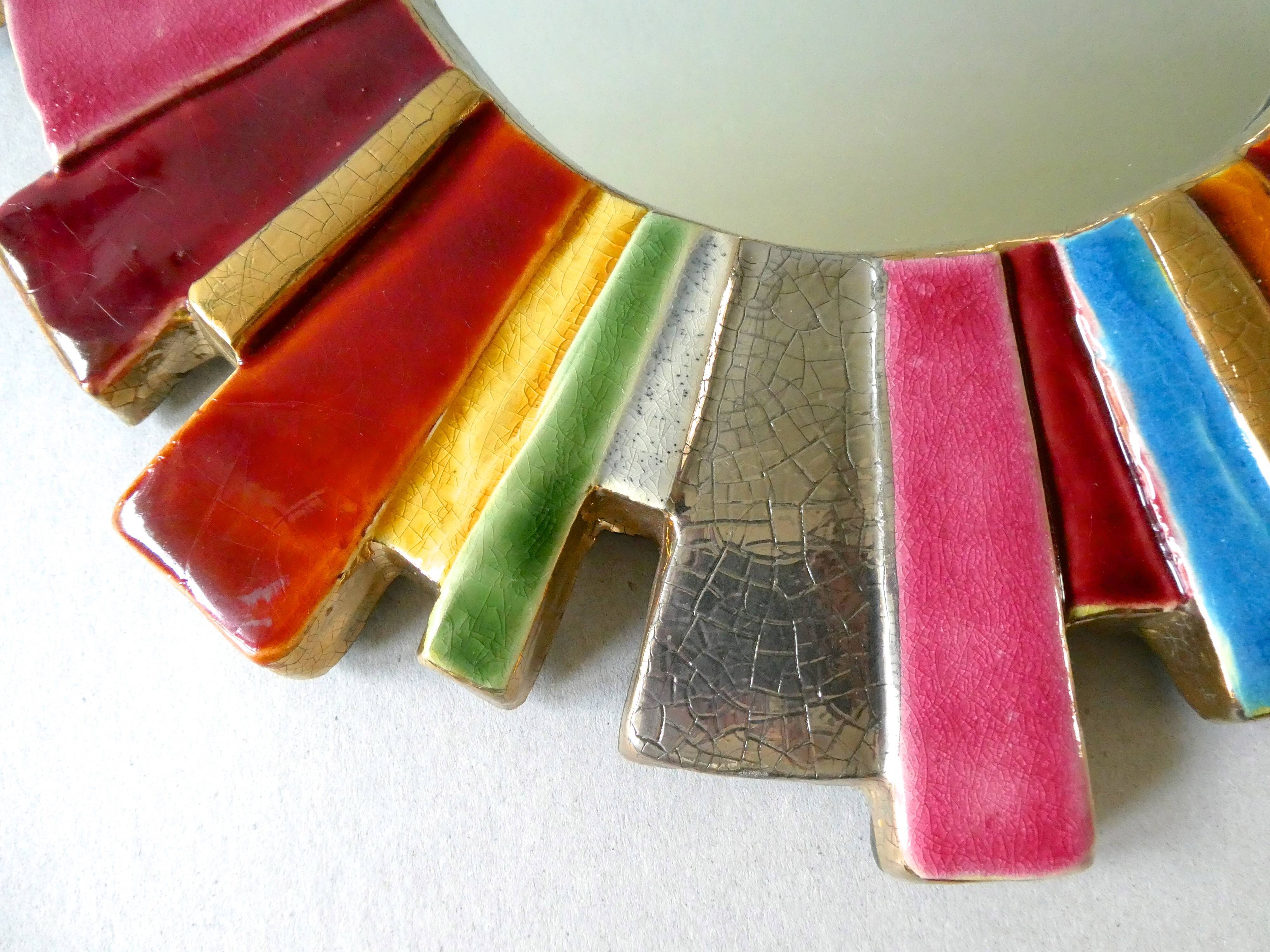 François Lembo's ceramic sun mirror from the 1960