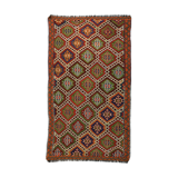 Anatolian handmade kilim rug 283 cm x 141 cm