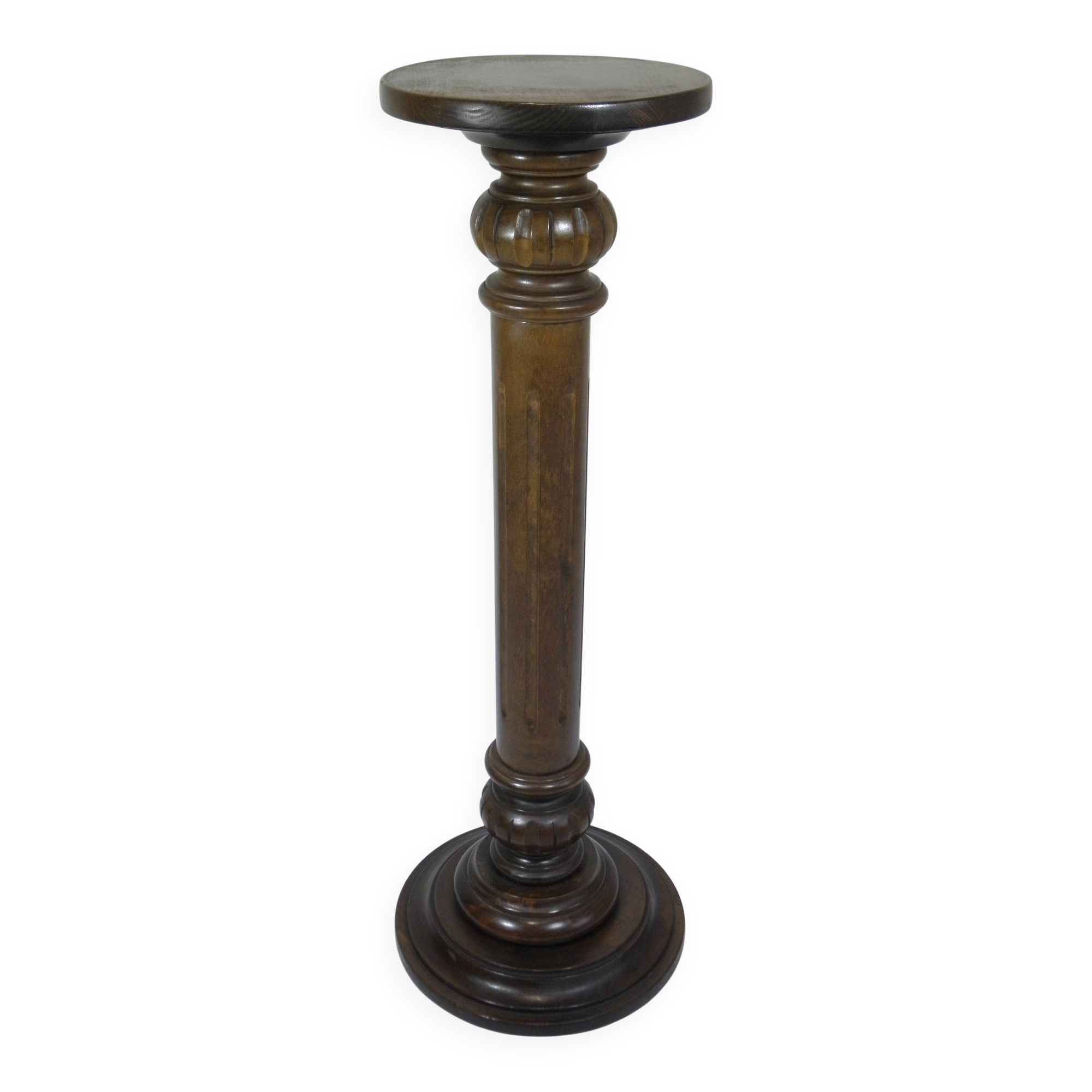 Wooden column pedestal 85 cm