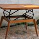 Table Vintage Modulable Magic Révélation Pieds compas par Albert Ducrot, ve