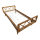 Vintage bed with compass feet from the 1950s