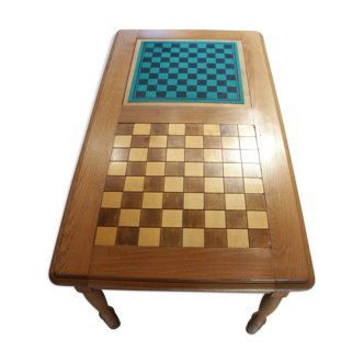 Table de jeux, échec, dames, dés