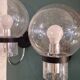 Pair of "Scones" wall lights by Glashütte Limburg 60's 70's