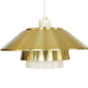 Aluminum pendant light by Vadsbo Metall. Sweden 1970s