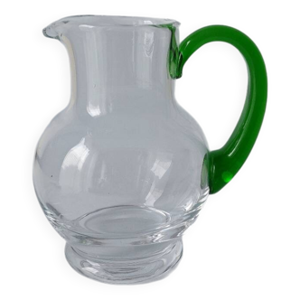 Carafe vert vin Alsace vaisselle vintage