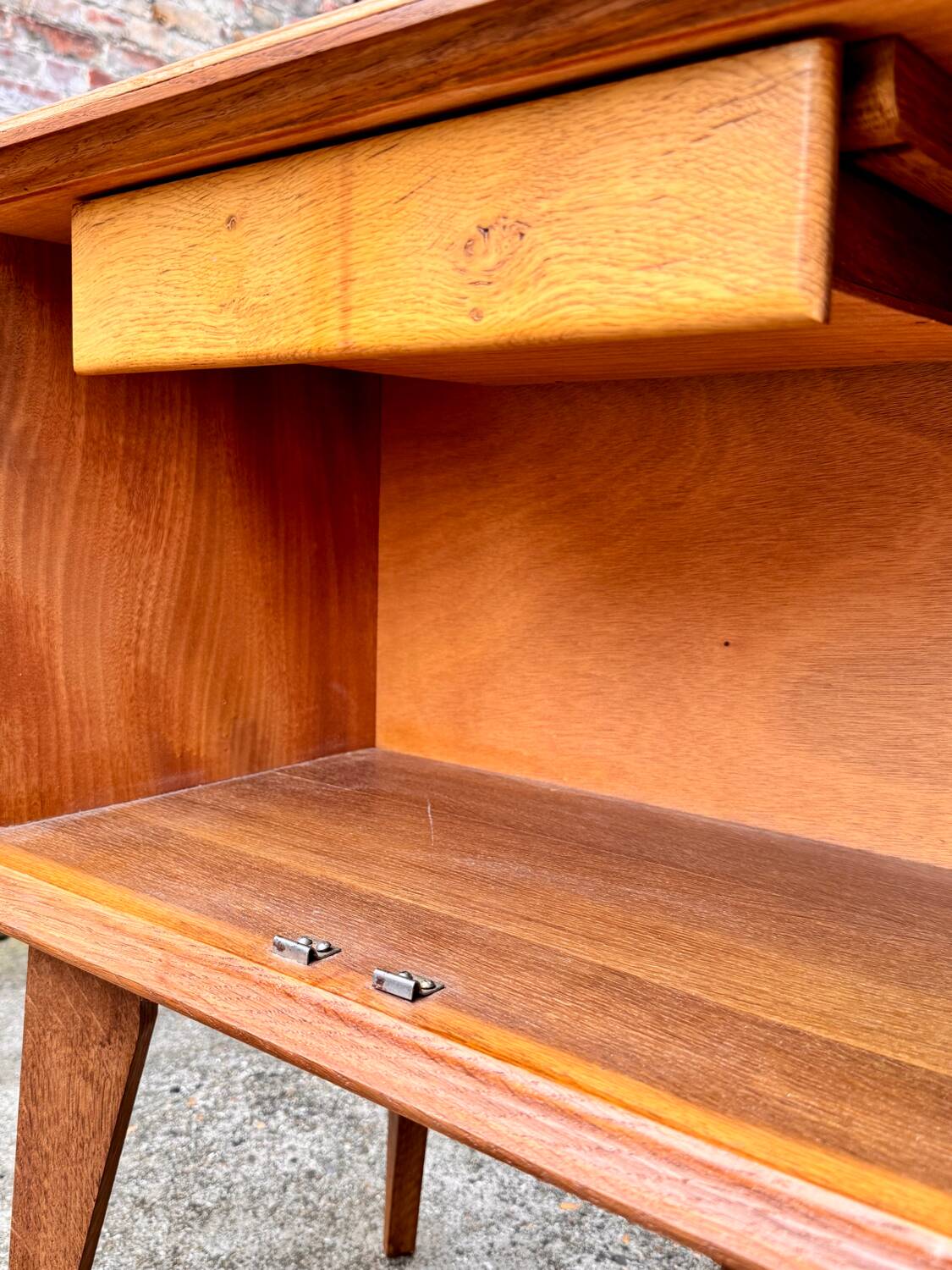 Two renovated vintage bedside tables